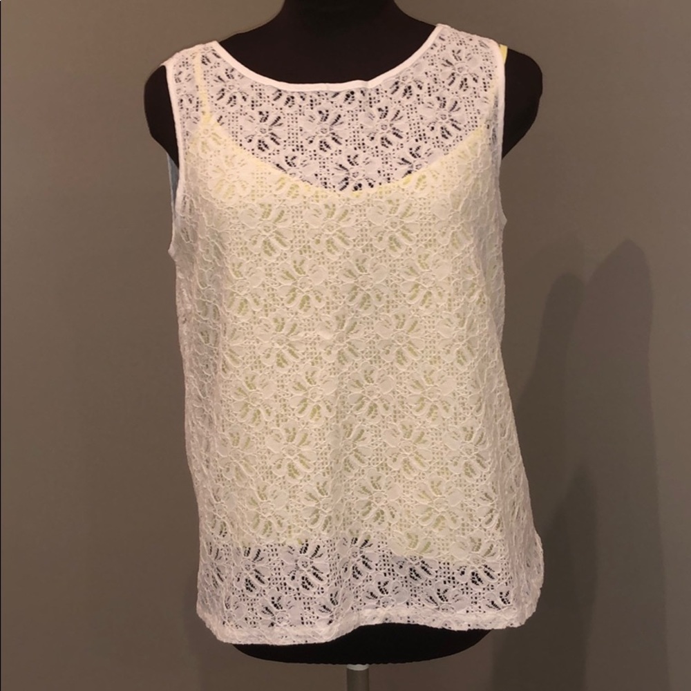 Sam and Lavi lace tank top.